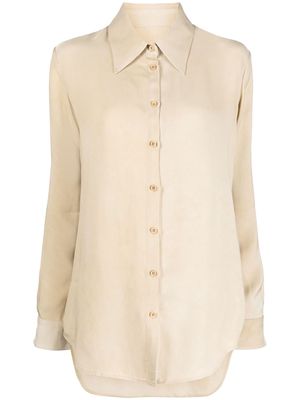 Uma Wang buttoned long-sleeve shirt - Neutrals