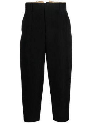 Uma Wang cropped tapered trousers - Black