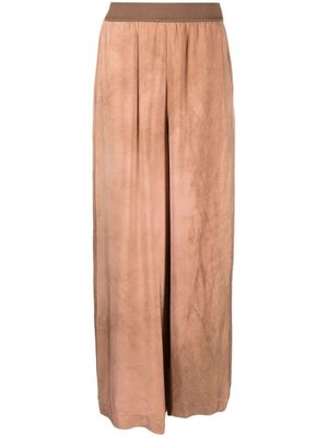 Uma Wang elasticated waistband wide-leg trousers - Brown