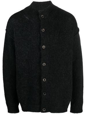 Uma Wang high-neck wool cardigan - Grey