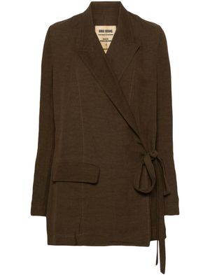 Uma Wang khloe peak-lapels jacket - Brown