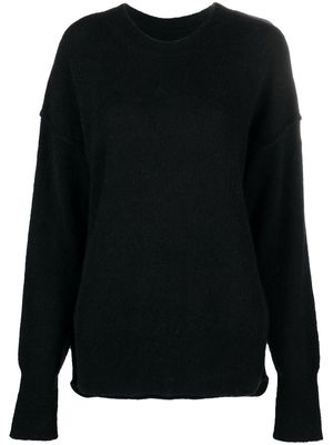 Uma Wang knitted crew neck jumper - Black