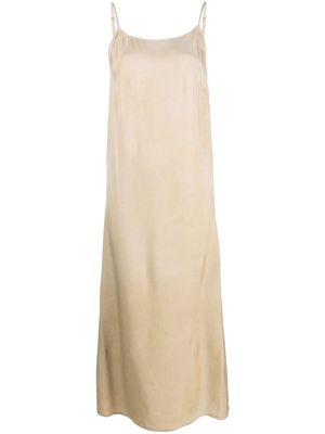 Uma Wang low-back sleeveless slip dress - Neutrals