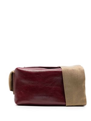 Uma Wang medium leather shoulder bag - Red