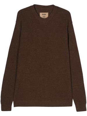 Uma Wang mélange-effect knitted jumper - Brown