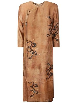 Uma Wang Moulay Dragon Agina dress - Brown