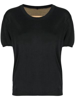 Uma Wang round-neck knit top - Black