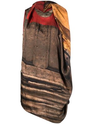 Uma Wang scarf-detail sleeveless blouse - Red