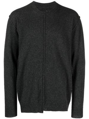 Uma Wang seam-detail fine-knit cashmere jumper - Grey