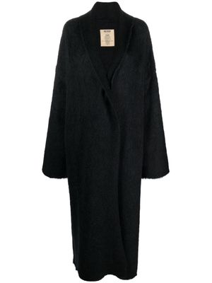 Uma Wang shaw-lapels brushed coat - Black