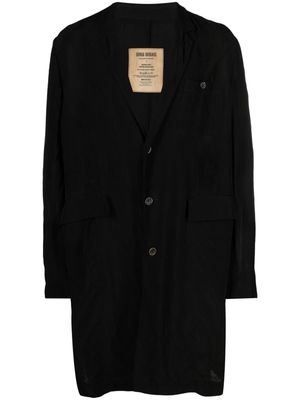 Uma Wang single-breasted coat - Black