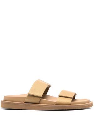 Uma Wang slip-on touch-strap sandals - Brown