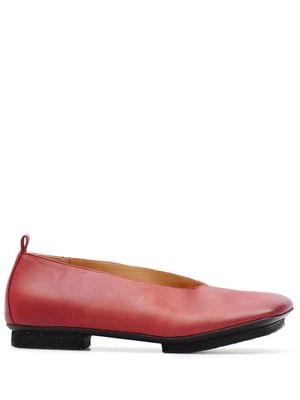 Uma Wang Stone Ballet leather ballerina shoes - Red