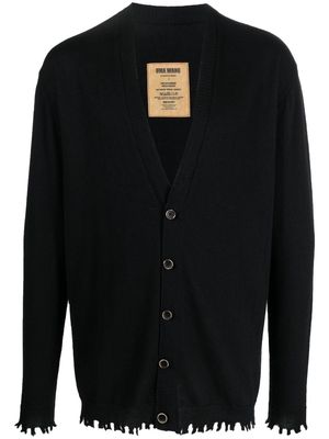 Uma Wang V-neck knitted cashmere cardigan - Black