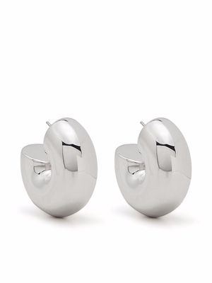 Uncommon Matters Beam chunky hoop earrings - Silver