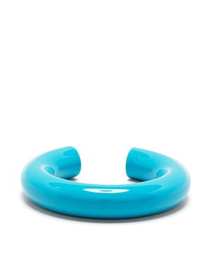 Uncommon Matters Swell lacquered wood bangle - Blue