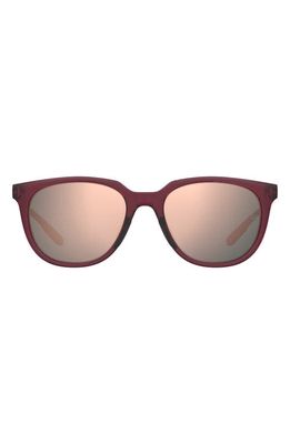 Under Armour 54mm Polarized UACircuit Round Sunglasses in Red Cryst /Rose Gold Ml