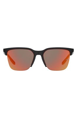 Under Armour 55mm Square Sunglasses in Black Red Multi Layer