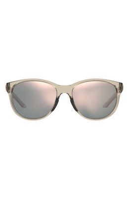 Under Armour 57mm Mirrored Round Sunglasses in Beige