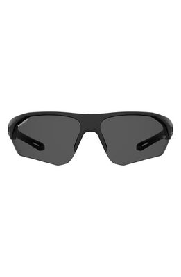 Under Armour 72mm Polarized Sport Sunglasses in Matte Bl /Gray Pz