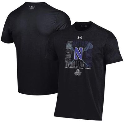 Under Armour Black Northwestern Wildcats 2023 NCAA Women's Lacrosse National Champions Team-Issued T-Shirt