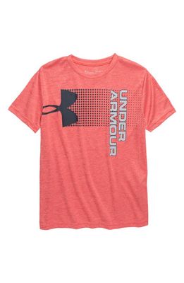 Under Armour Crossfade HeatGear Graphic T-Shirt in Martian Red/Wire