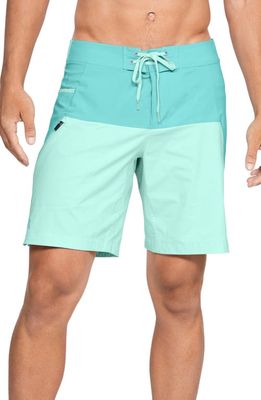 Under Armour Fish Hunter Board Shorts in Radial Turquoise/Aqua Float