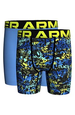 Under Armour Kids' Assorted 2-Pack Neo Camo Boxer Briefs in Blue Assorted