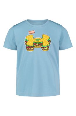 Under Armour Kids' Burger Logo Performance Graphic T-Shirt in Blizzard