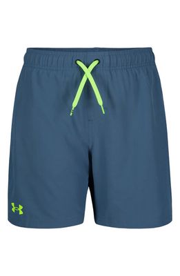 Under Armour Kids' Compression Swim Trunks in Static Blue