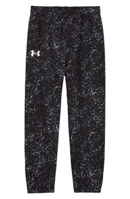 Under Armour Kids' Galaxy Speckle Print Cotton Blend Sweatpants in Black