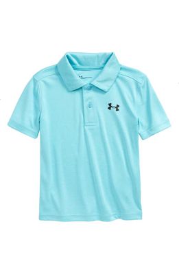 Under Armour Kids' Match Play Twist Performance Polo in Bright Sky