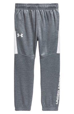 Under Armour Kids' Reinforced Knee Performance Sweatpants in Pitch Gray