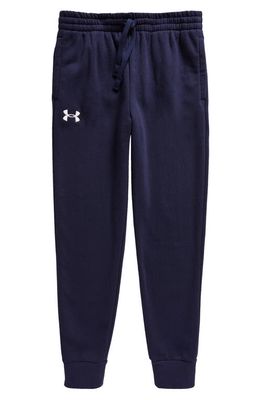 Under Armour Kids' Rival Fleece Joggers in Midnight Navy //White