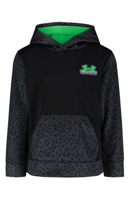 Under Armour Kids' Spotted Halftone Performance Fleece Pullover Hoodie in Black