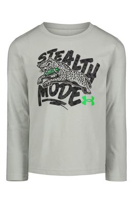 Under Armour Kids' Stealth Mode Performance Long Sleeve Graphic T-Shirt in Olive Tint
