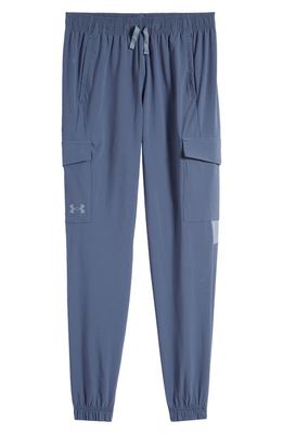 Under Armour Kids' UA Pennant Woven Cargo Pants in Downpour Gray /Gravel