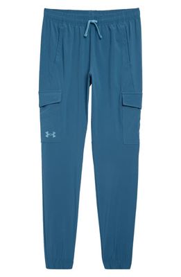 Under Armour Kids' UA Pennant Woven Cargo Pants in Static Blue /Still Water