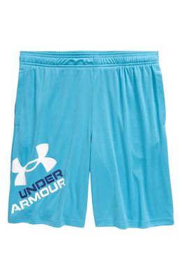 Under Armour Kids' UA Prototype 2.0 Performance Athletic Shorts in Glacier Blue /White