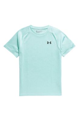 Under Armour Kids' UA Tech 2.0 Performance Logo Graphic Tee in Neo Turquoise //Black