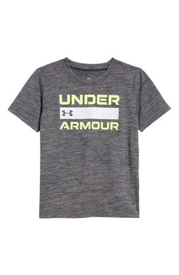 Under Armour Kids' UA Tech Team Graphic T-Shirt in Black/Grey