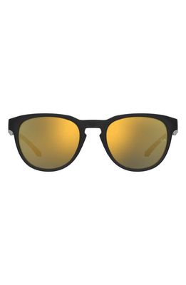 Under Armour Skylar 53mm Round Sunglasses in Black/Multilayer Gold