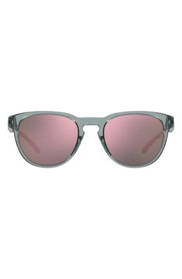 Under Armour Skylar 53mm Round Sunglasses in Green Crystal/Multi Violet