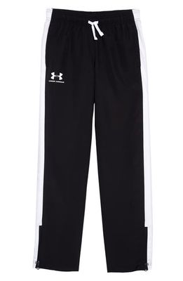 Under Armour Woven Track Pants in Black /White