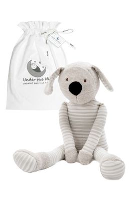 Under the Nile Buddy the Dog Organic Egyptian Cotton Plush Toy in Gray
