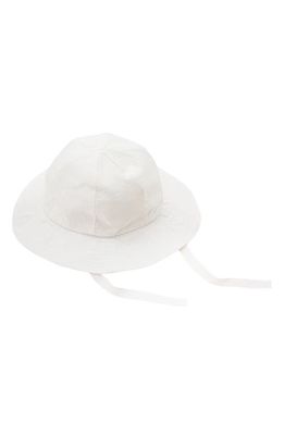 Under the Nile Cotton Poplin Sun Hat in White