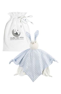 Under the Nile Organic Cotton Bunny Lovey Toy in Blue