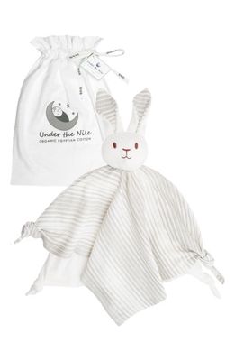 Under the Nile Organic Cotton Bunny Lovey Toy in Gray