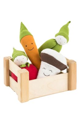 Under the Nile Organic Cotton Veggie Crate Toy Set in Multicolor