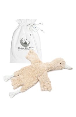 Under the Nile Snuggle Abigail Organic Egyptian Cotton Plush Goose Toy in Natural